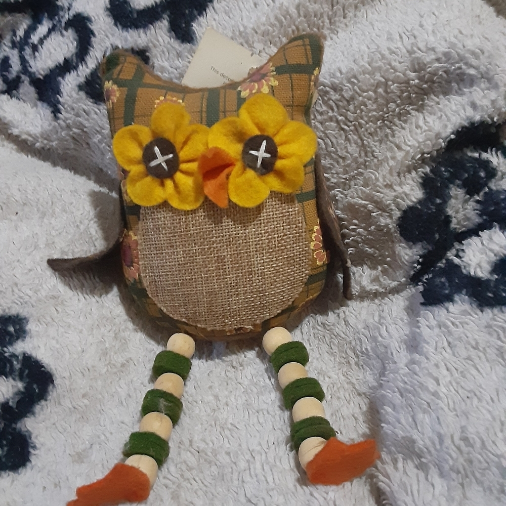 Owl on a shelf